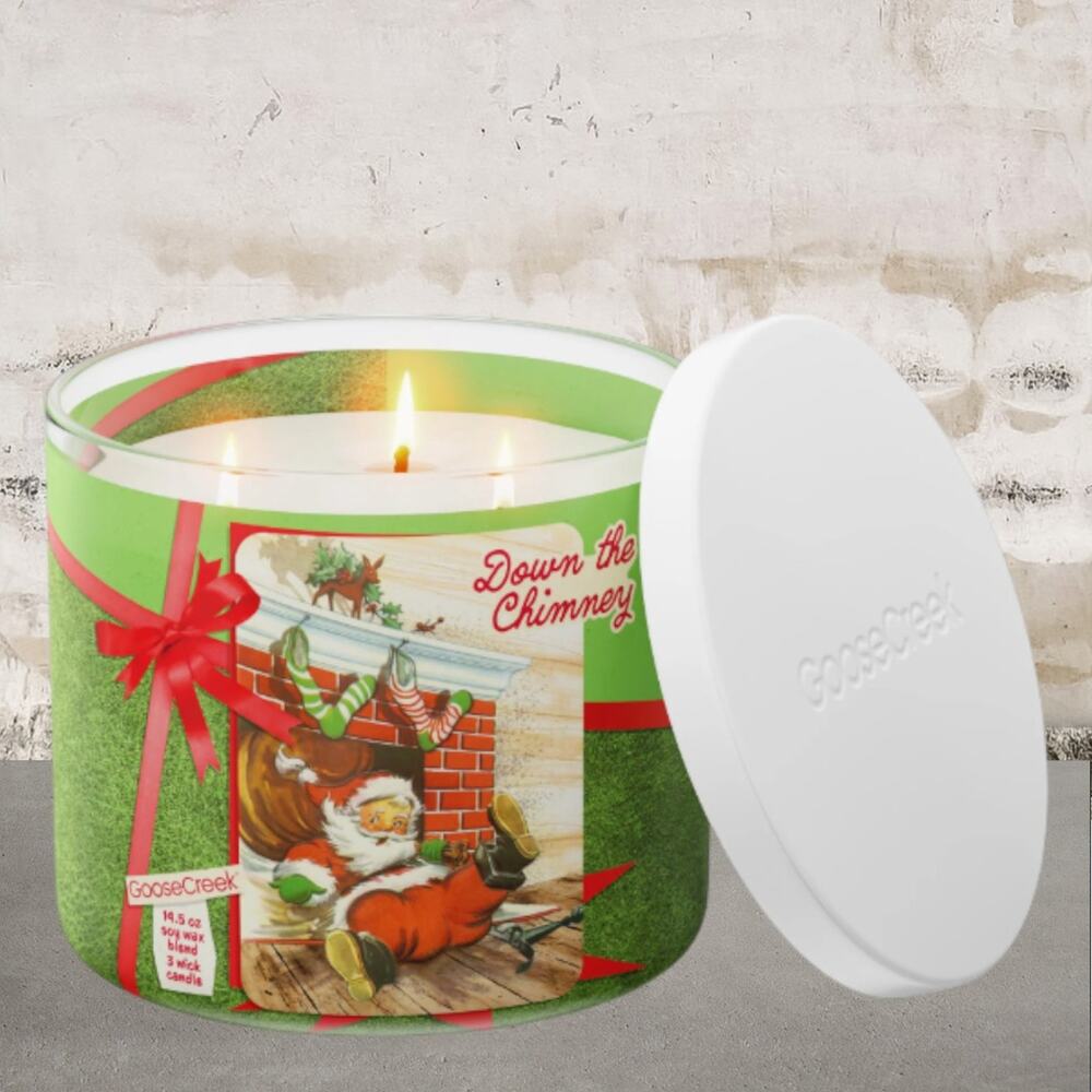 Goose Creek Down The Chimney 3-Wick Candle NEW
